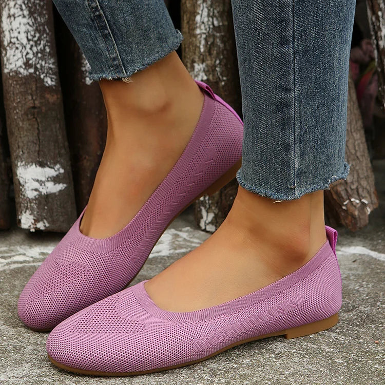🔥Letzter Tag Promotion 50% OFF - Gewebte atmungsaktive flache orthopädische Schuhe für Frauen