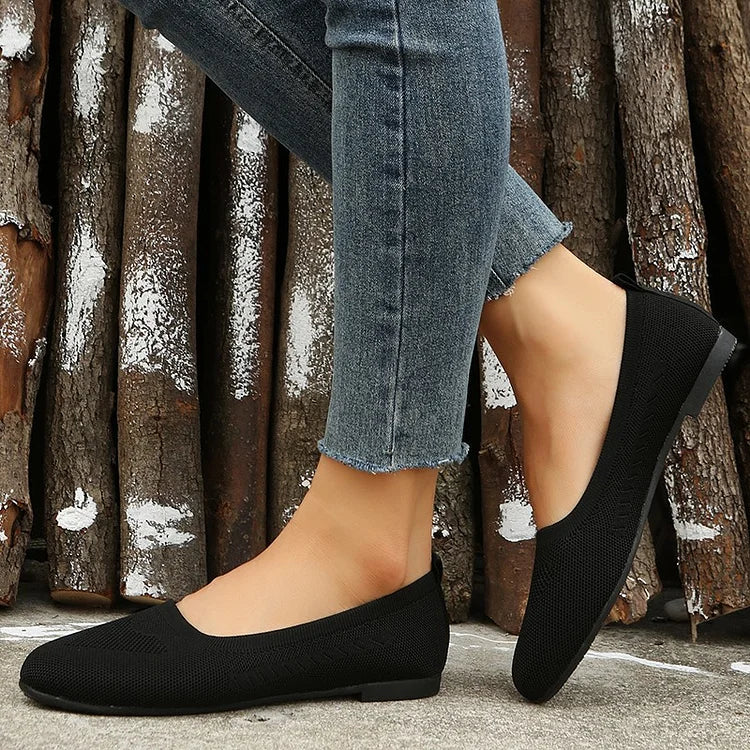 🔥Letzter Tag Promotion 50% OFF - Gewebte atmungsaktive flache orthopädische Schuhe für Frauen