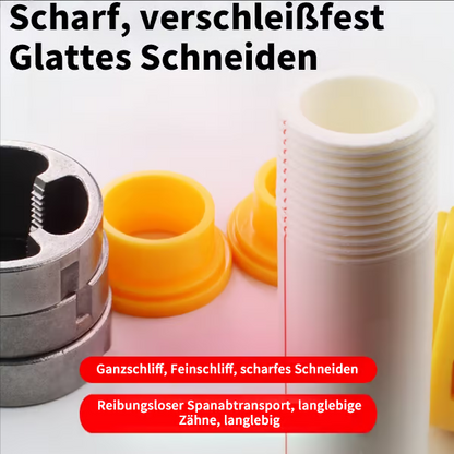 ⏳Begrenzte Zeit 50% Rabatt💥Elektrisches Bohrmaschinen-kompatibles PVC-Rohrgewindeschneider-Set mit verschiedenen Gewindegrößen.