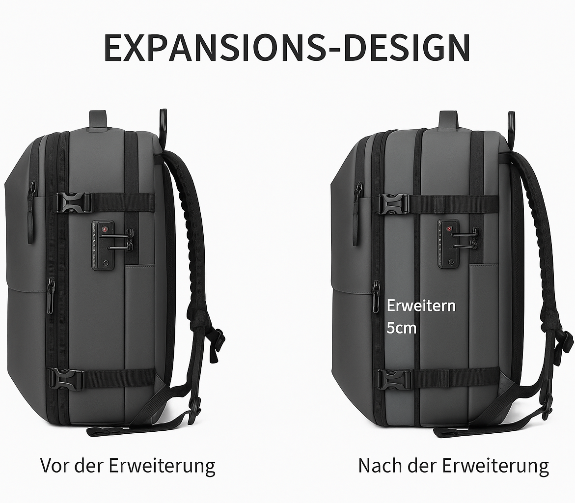 AirPack+ Rucksack mit integriertem Vakuumsystem + tragbare Luftpumpe