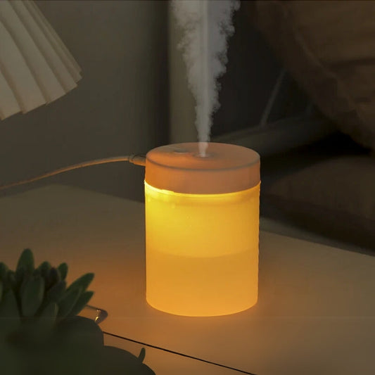 LuftGlow® – Tragbarer USB-Luftbefeuchter mit RGB LED-Nachtlicht