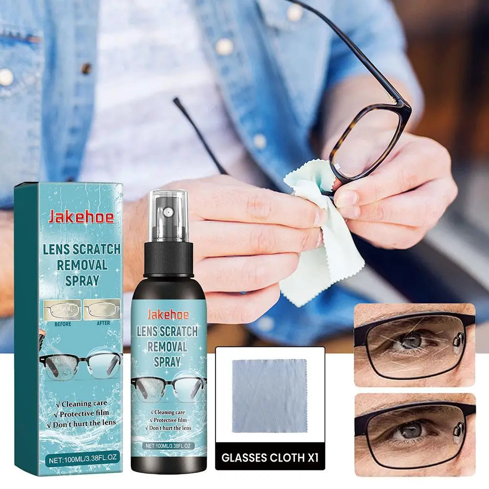 BrillenKlar® – Anti-Kratzer Reinigungs-Spray für Brillen