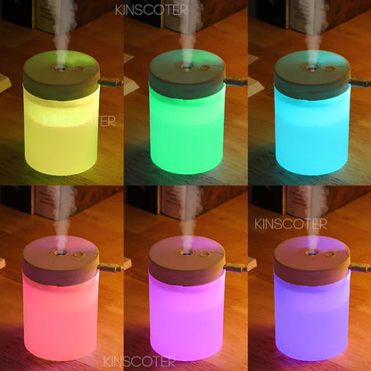 LuftGlow® – Tragbarer USB-Luftbefeuchter mit RGB LED-Nachtlicht