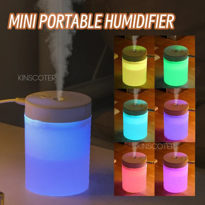 LuftGlow® – Tragbarer USB-Luftbefeuchter mit RGB LED-Nachtlicht