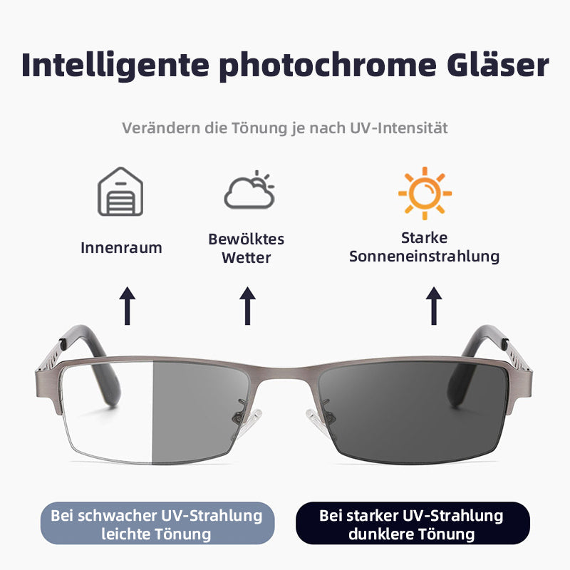 Titanium X® – fototrope multifokale lesebrille aus titan