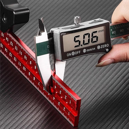 🔥Neujahrsangebot 50% OFF🔥Kombination Quadratisches Lineal 45-90 Grad Markierung